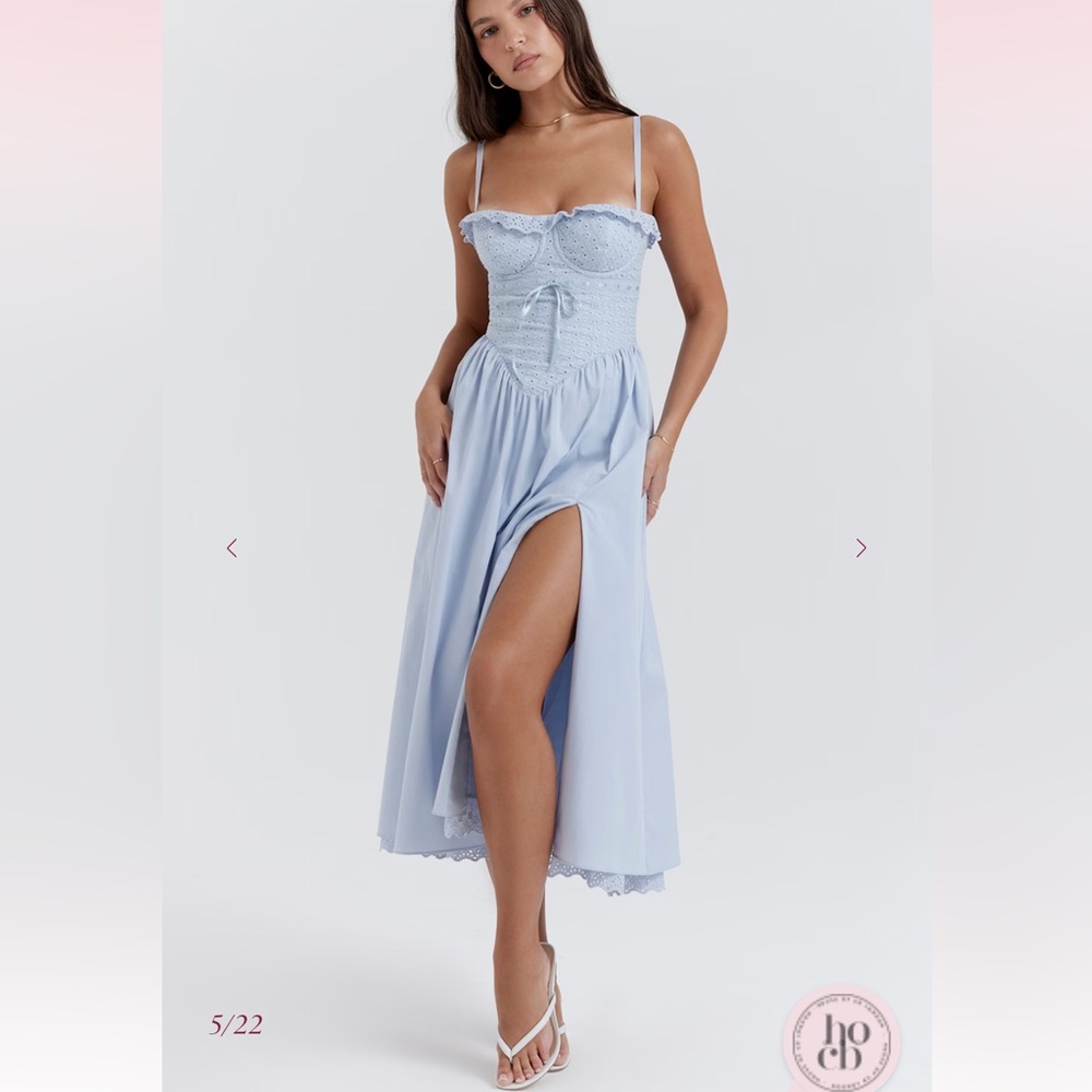 House of CB Light Blue Midi Dress